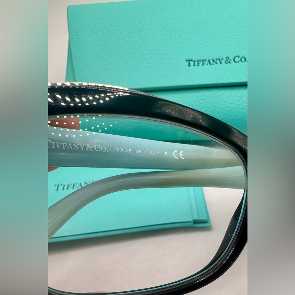 Tiffany & Co. Eyeglasses TF2167 8001 Black Blue 54mm Cat Eye Frame Italy - Picture 3 of 5